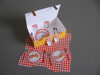 Panier de pique-nique miniature