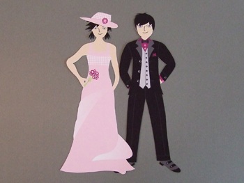 carte postale mariage