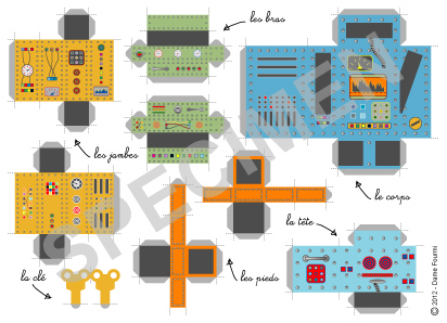 carte postale robot