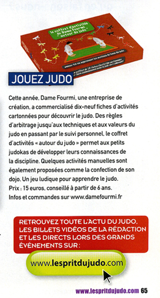 Esprit du Judo Dame Fourmi
