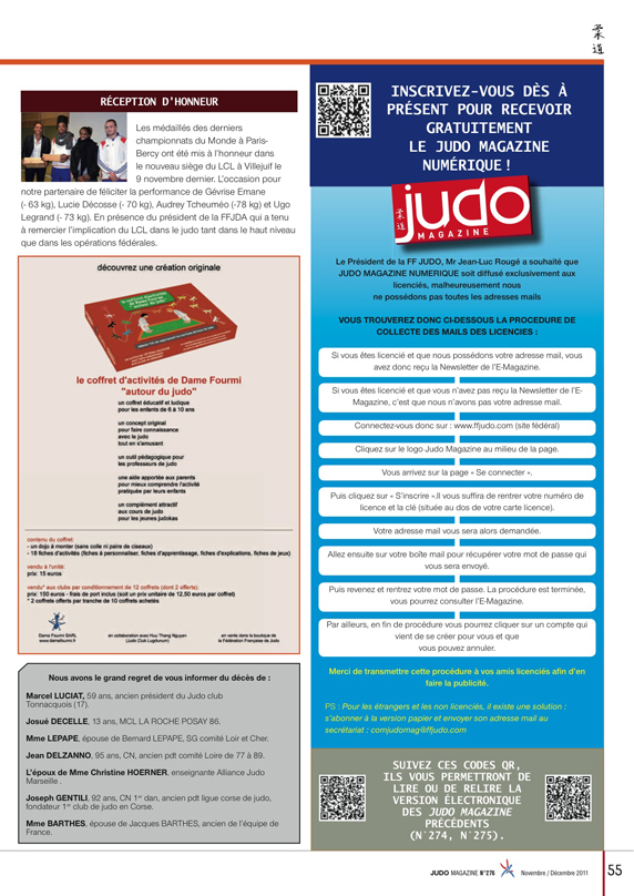 Judo Magazine Dame Fourmi